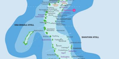 Мальдив амралтын газар байршил газрын зураг