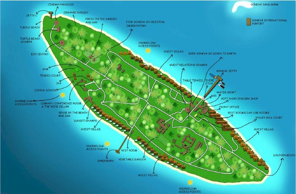 vaadhoo арал мальдив газрын зураг