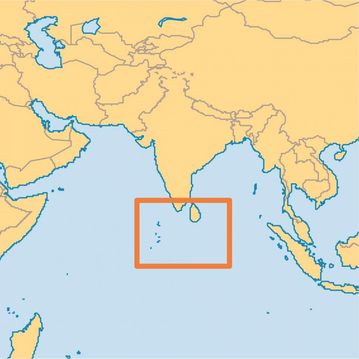 мальдив арал байршил дээр дэлхийн газрын зураг